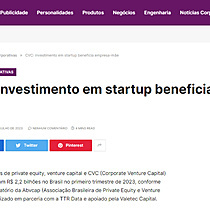 CVC: investimento em startup beneficia empresa-me